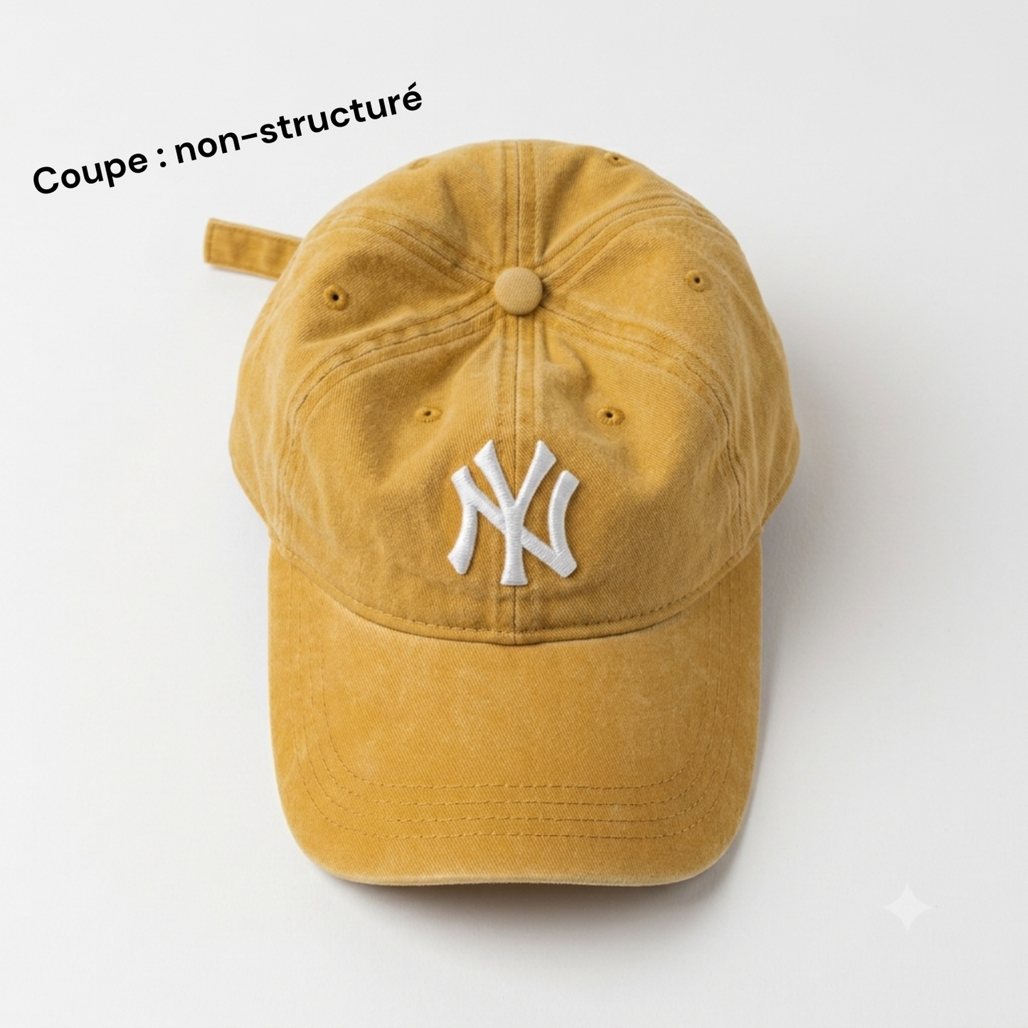 Casquette Vintage NY (jaune)