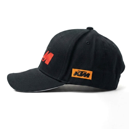 Casquette Racing | Édition "KTM" (Noir Mat)