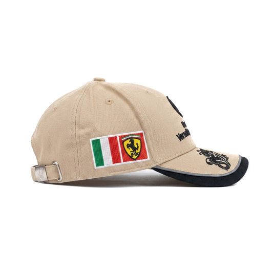 Casquette Racing | Édition "FERRARI" (Beige / Sable)