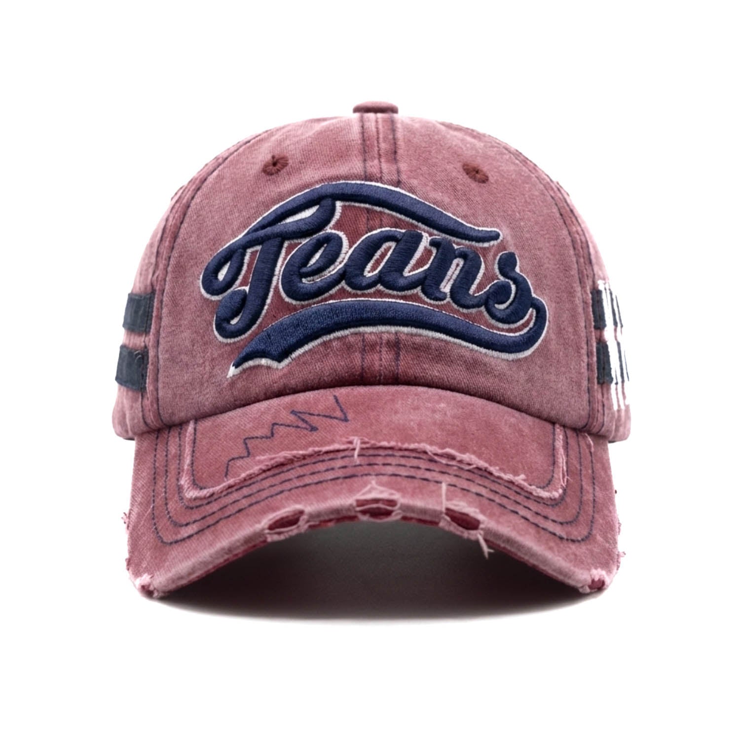 Casquette Vintage Jeans (Grenat)