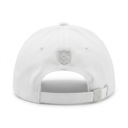 Casquette Racing | Édition "PORSCHE" (Blanc Pur)