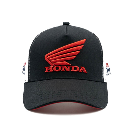 Casquette Racing | Édition "HONDA REPSOL" (Noir & Blanc)