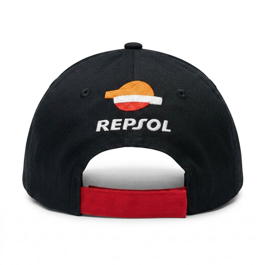 Casquette Racing | Édition "HONDA REPSOL" (Noir & Blanc)