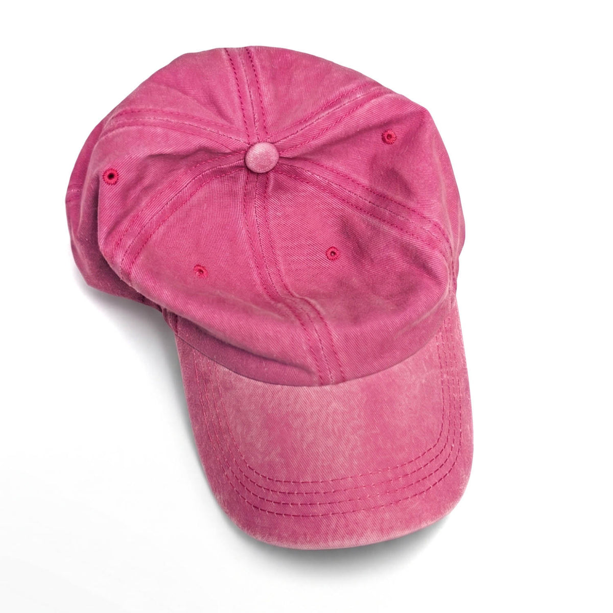 Casquette Vintage Simple (Rose Clair délavé)