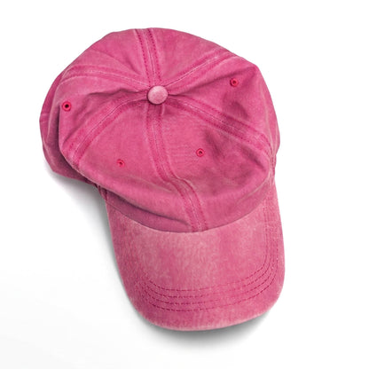 Casquette Vintage Simple (Rose Clair délavé)