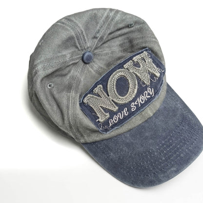 Casquette Vintage Now "Love Story" (Gris / Bleu)
