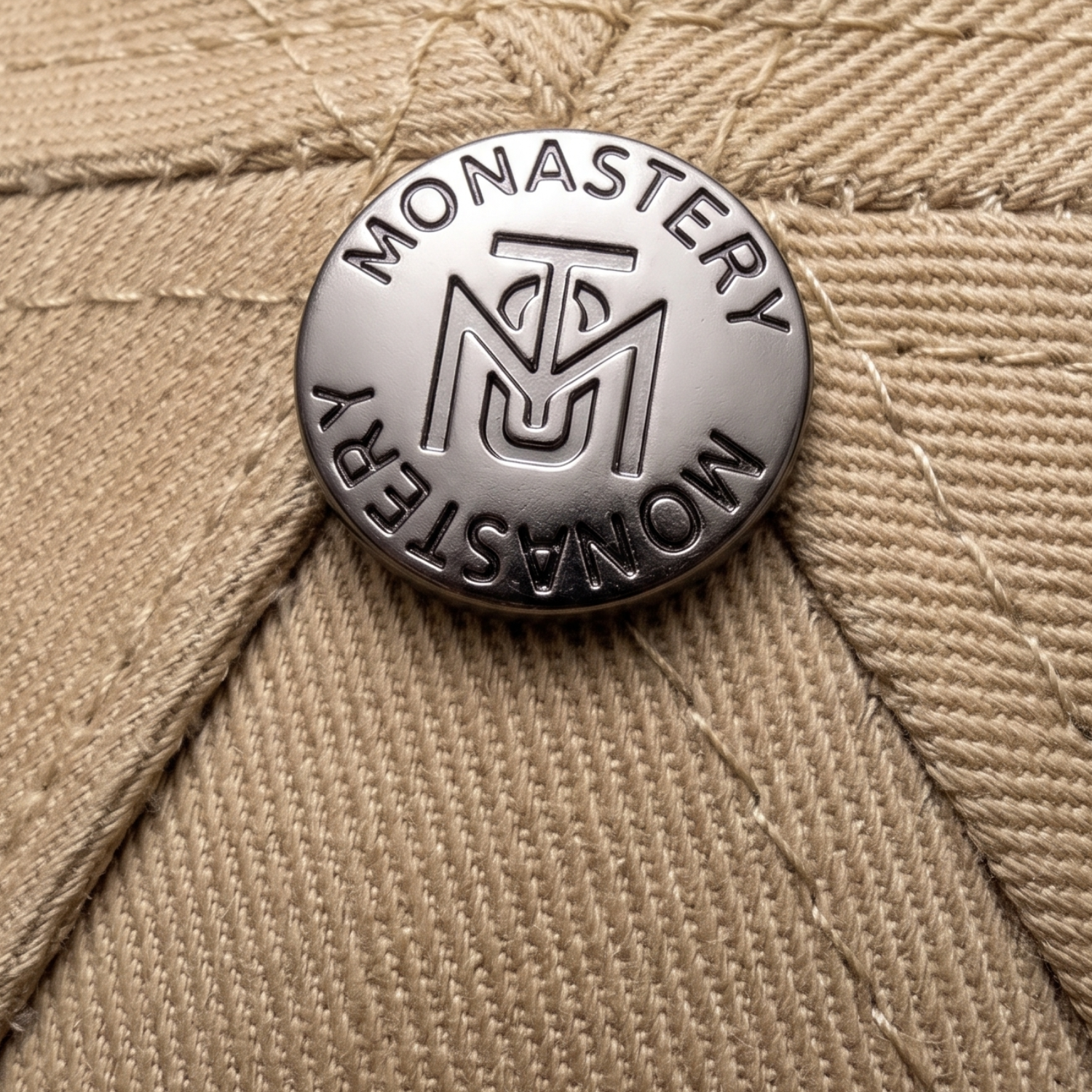 Casquette Monastery – Édition "Dizzy" (Beige & Black)