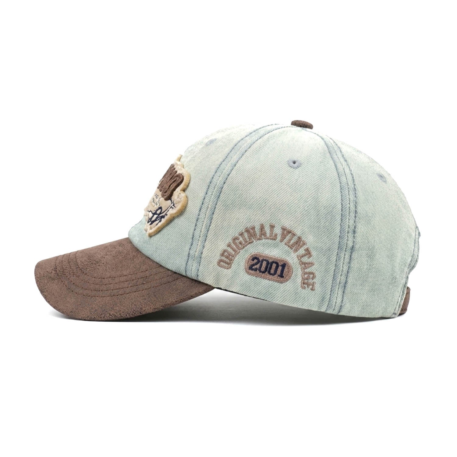 Casquette Denim "Americana" (Bleu pastel)
