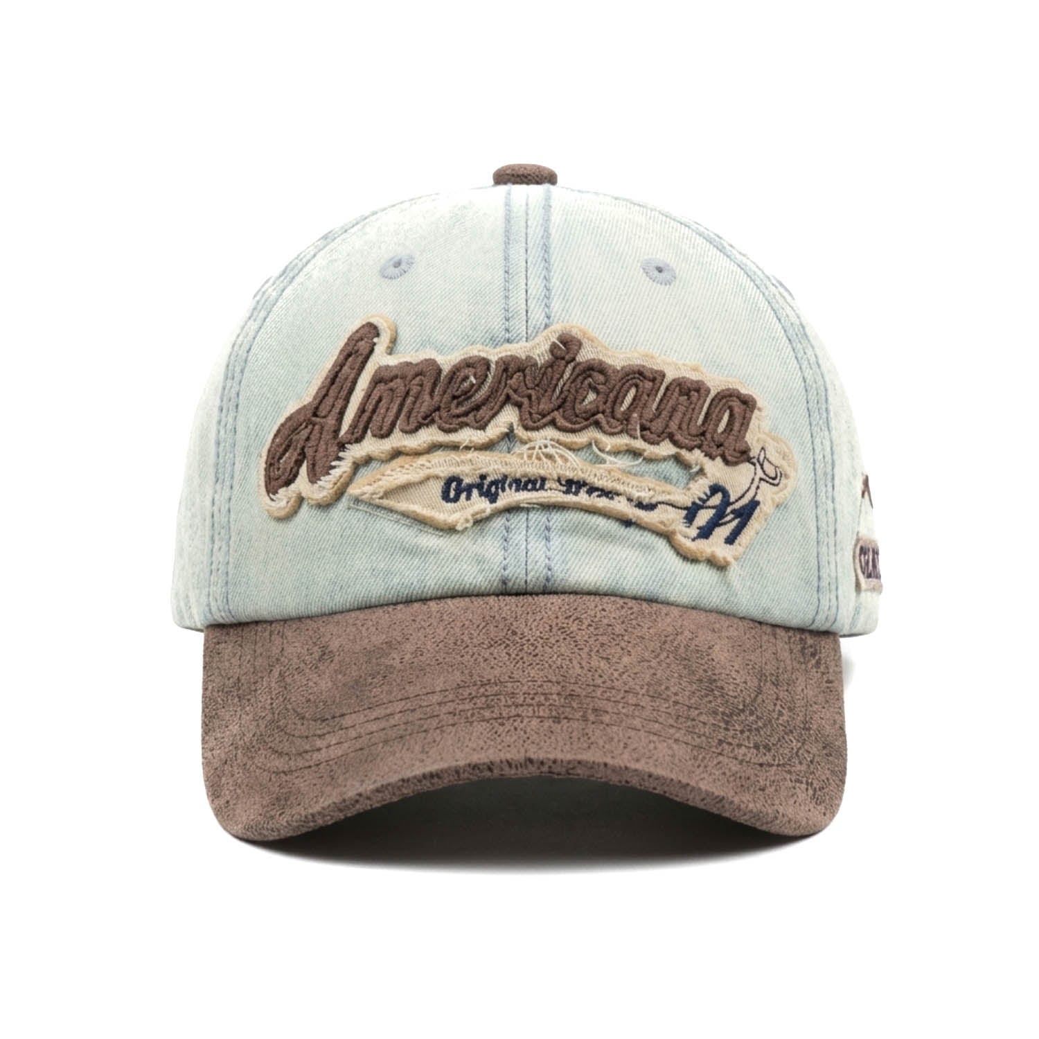 Casquette Denim "Americana" (Bleu pastel)