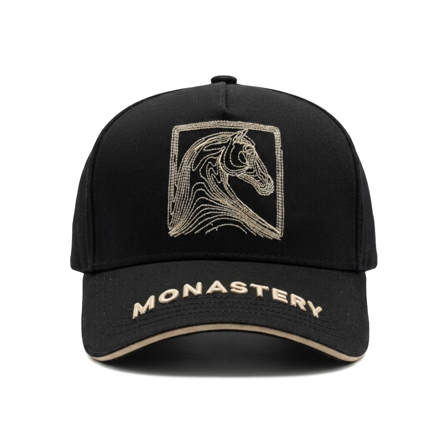 Casquette Monastery Couture - Modèle Icarus Black & Gold
