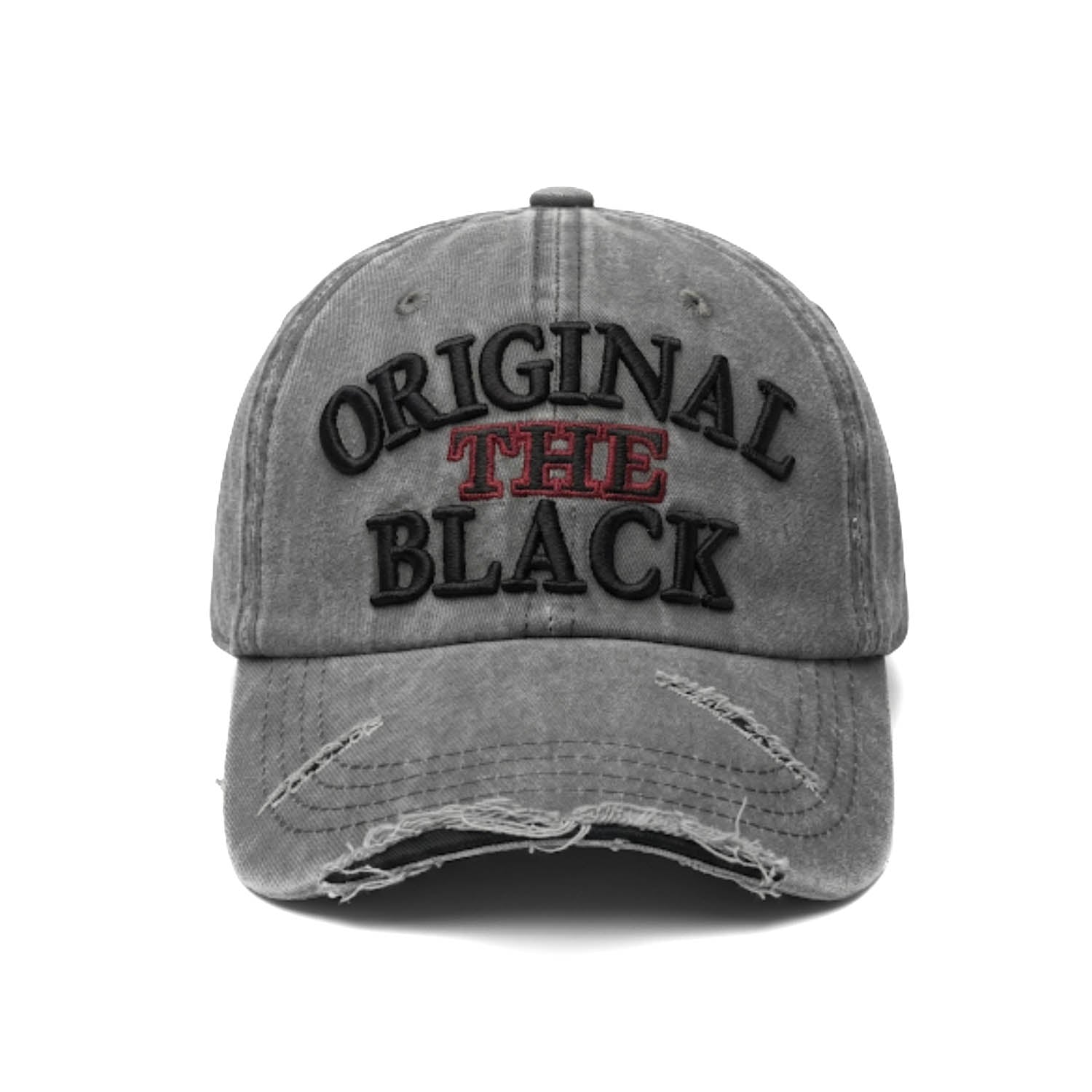 Casquette Vintage "ORIGINAL The BLACK" (Gris Clair)