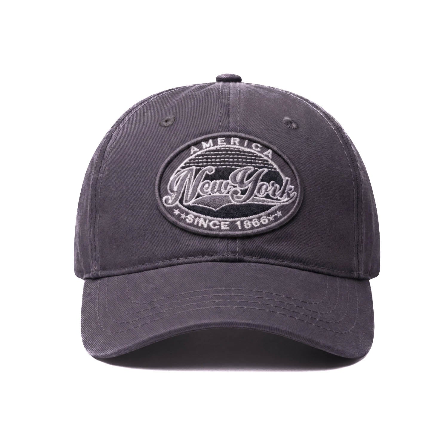 Casquette Vintage "New York 1866" (Grise)