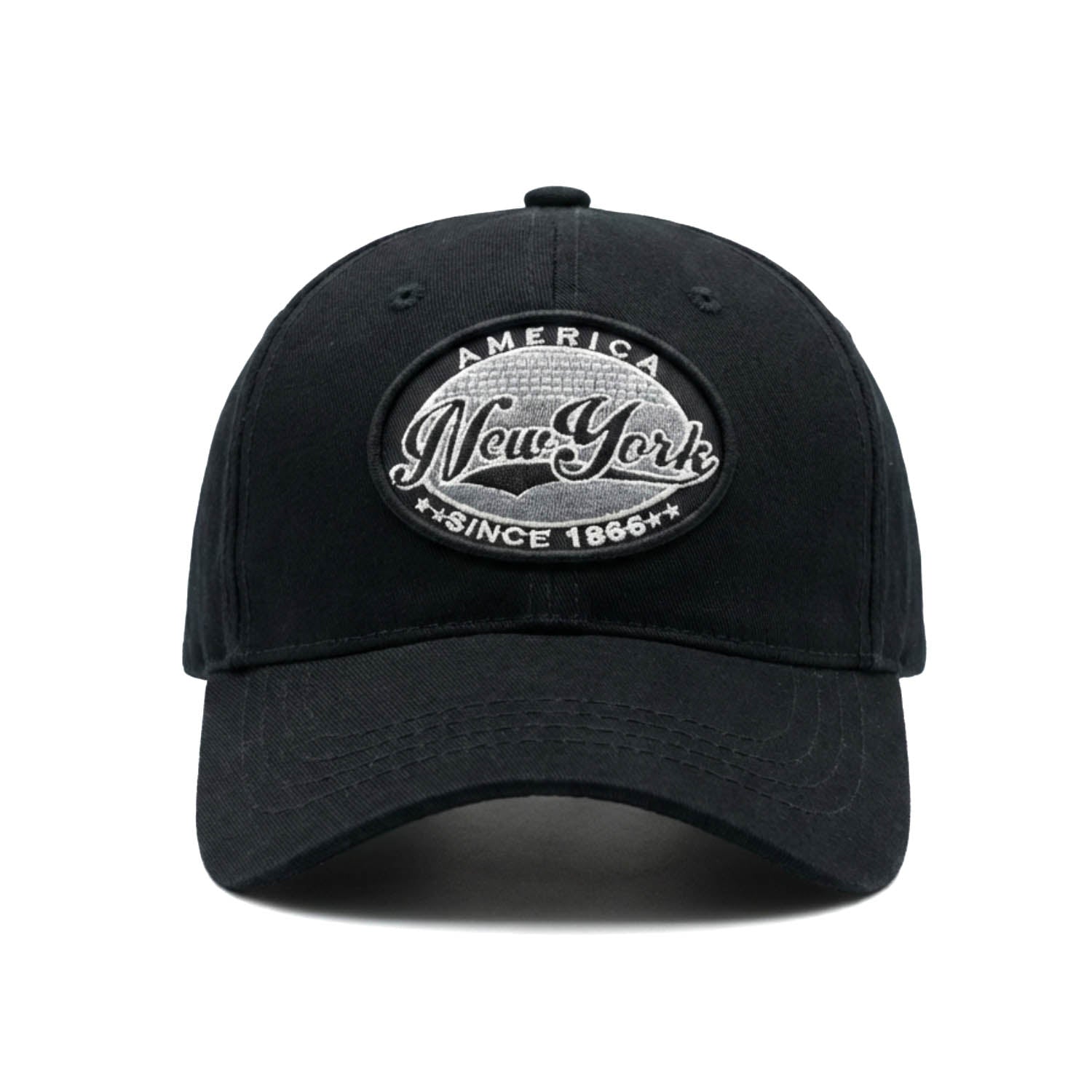 Casquette Vintage "New York 1866" (Noire)