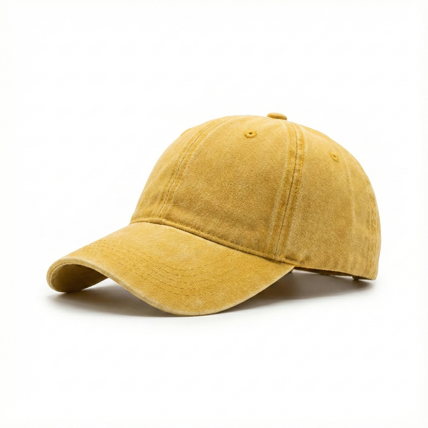 Casquette Vintage Simple (Jaune délavé)