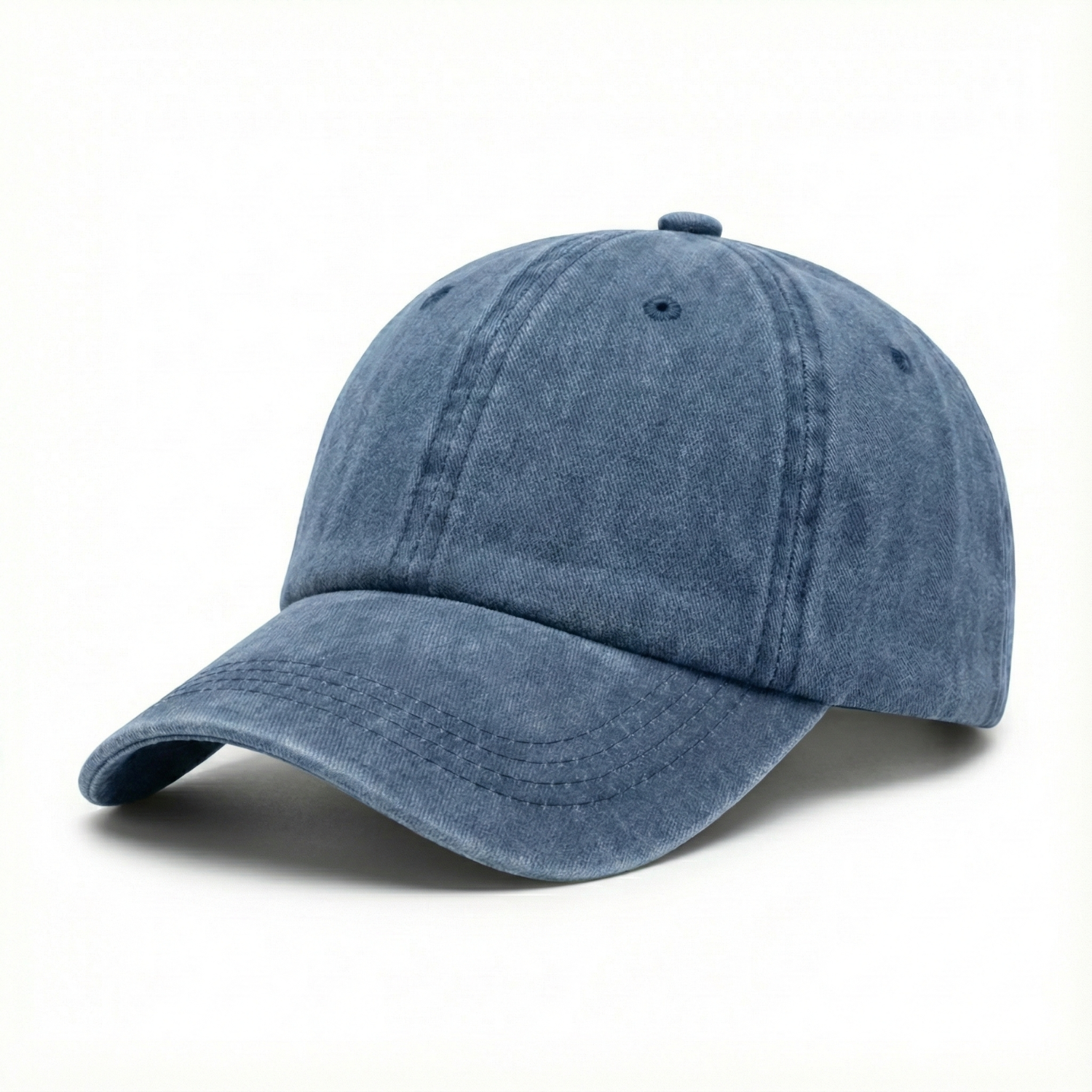 Casquette Vintage Simple (bleu jean délavé)