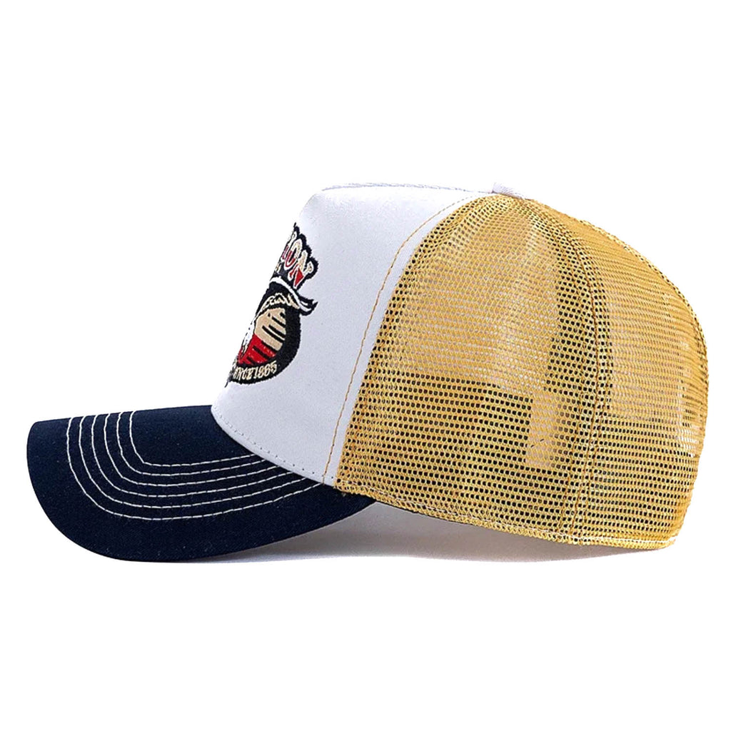 Casquette Trucker Vintage Station Free Spirit (Blanche/ Bleue)