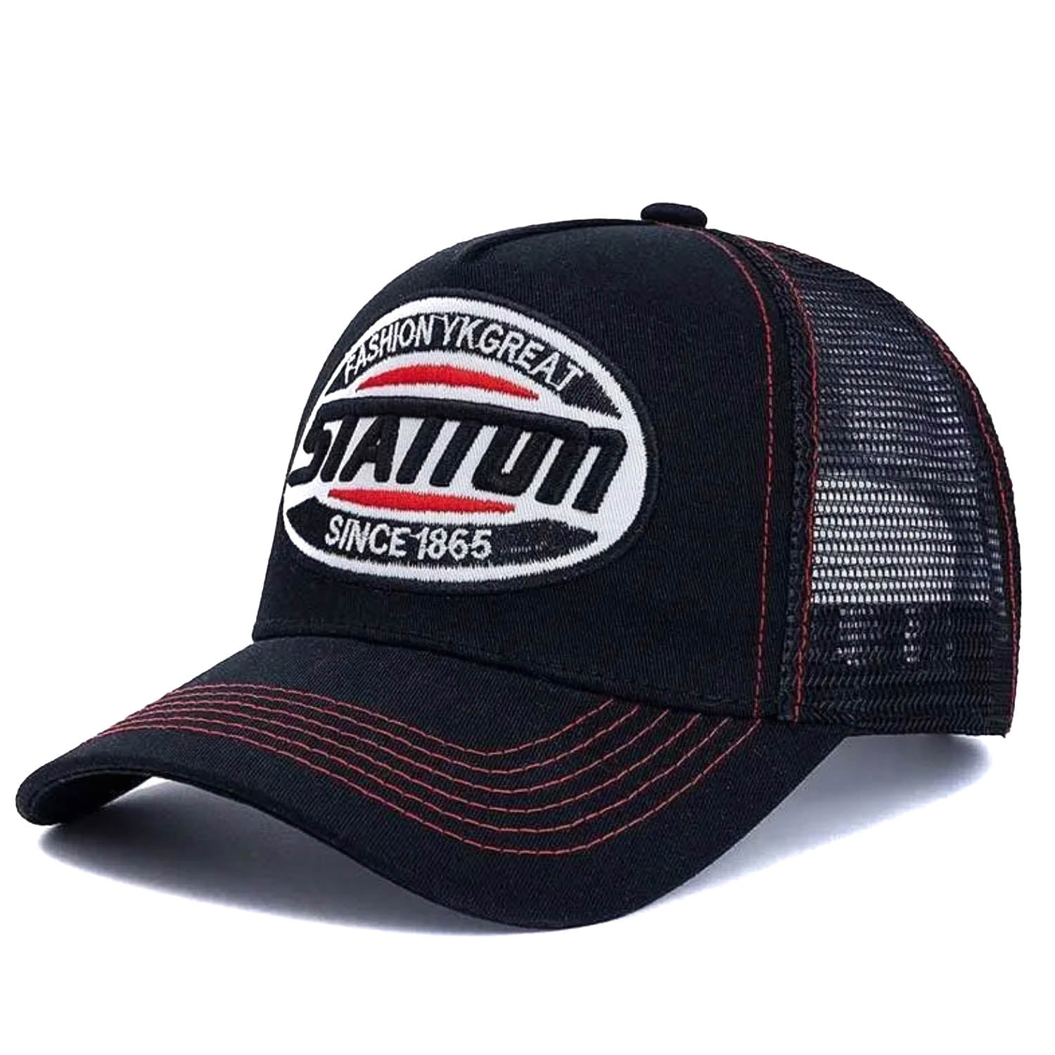 Casquette Trucker Vintage Station (Noire)