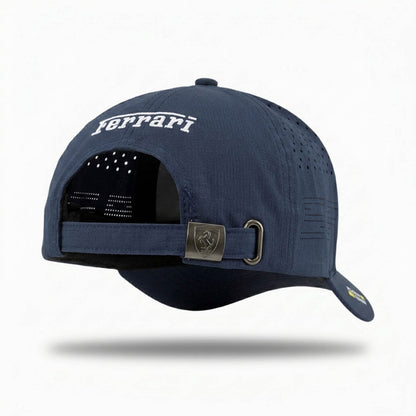 Casquette Racing | Édition "FERRARI" (Bleu Navy)