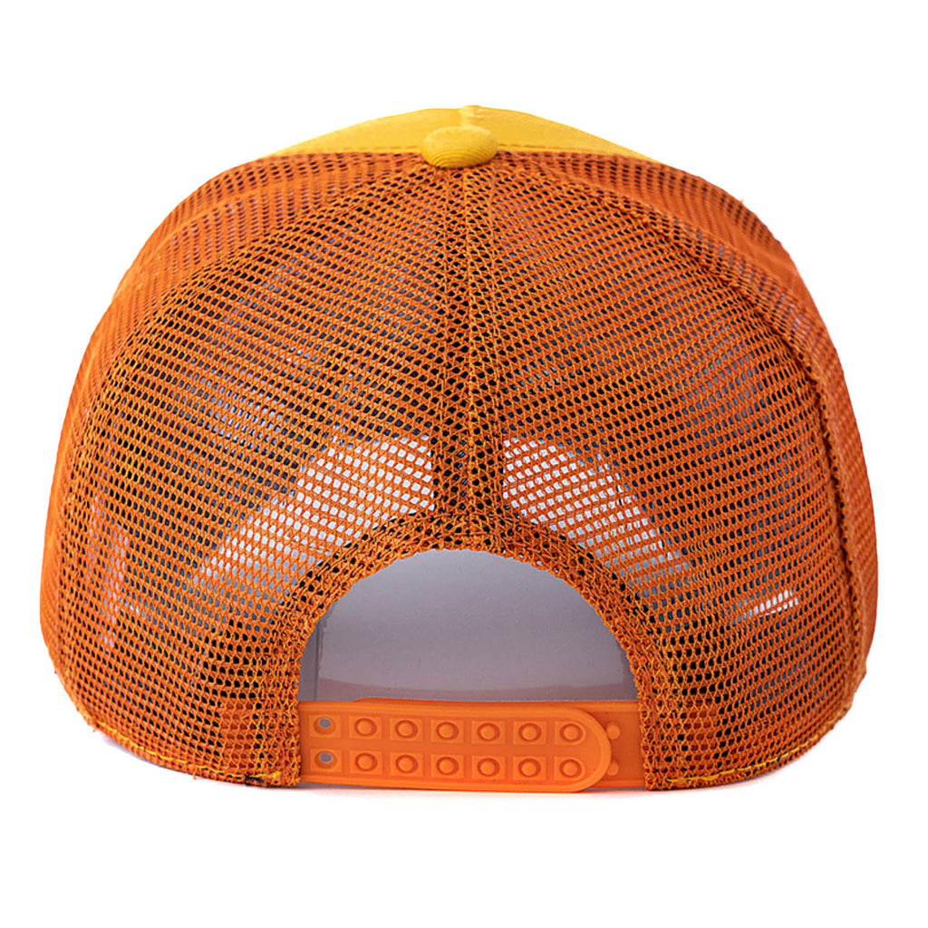 Casquette Trucker Vintage Station Fashion Heritage (Jaune/ Bleue)