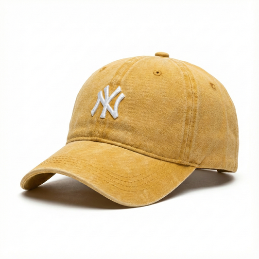 Casquette Vintage NY (jaune)