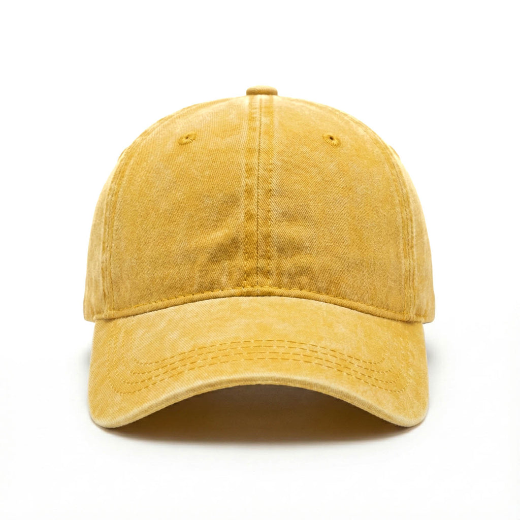 Casquette Vintage Simple (Jaune délavé)