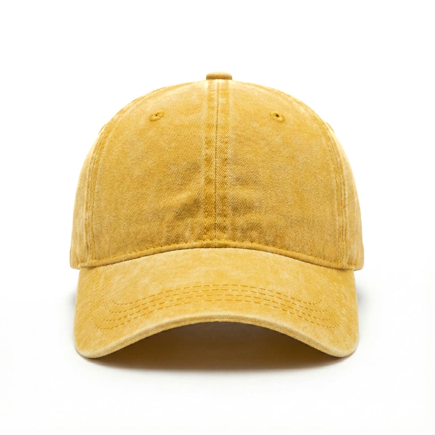 Casquette Vintage Simple (Jaune délavé)