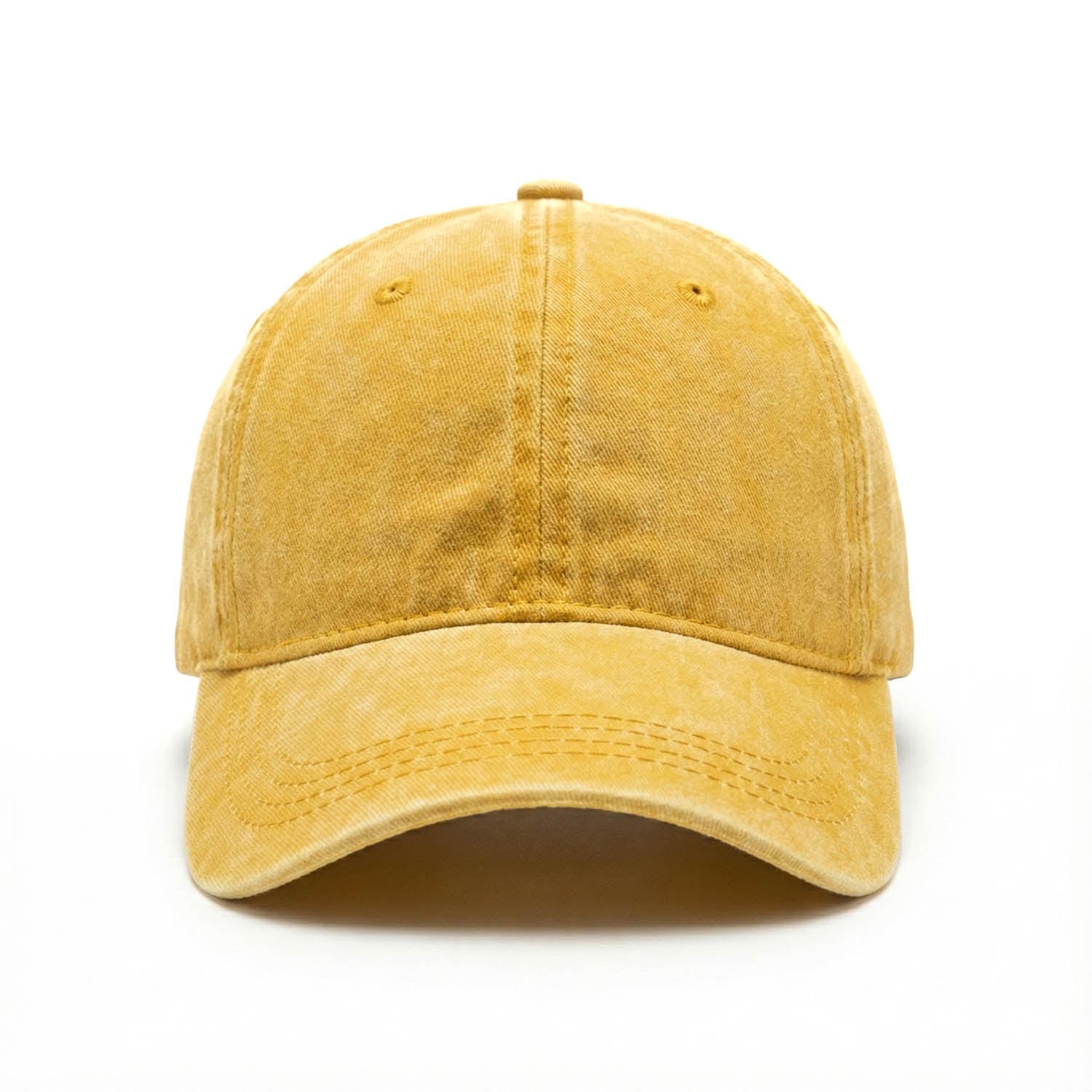 Casquette Vintage Simple (Jaune délavé)