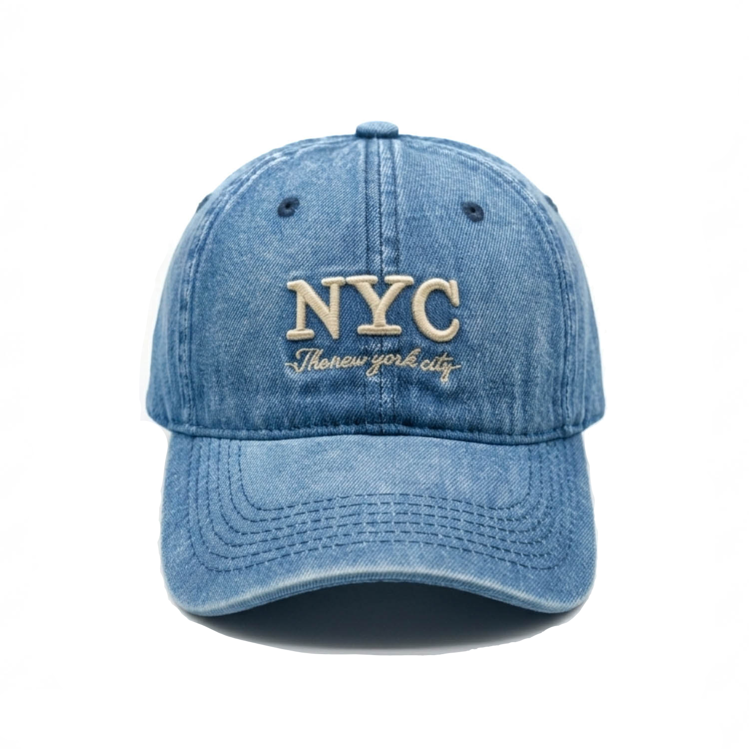 Casquette Denim NYC — Bleu Classique