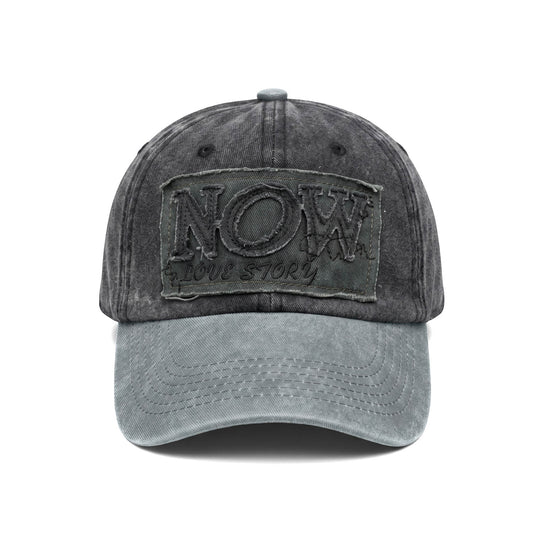 Casquette Vintage Now "Love Story" (Gris Délavé)